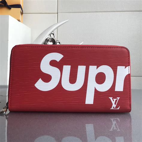 louis vuitton wallet supreme